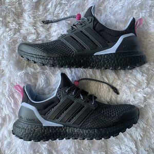 Adidas Ultraboost 1.0 W Black Carbon Blue Women Running Shoes HR0067 Size 8.5
